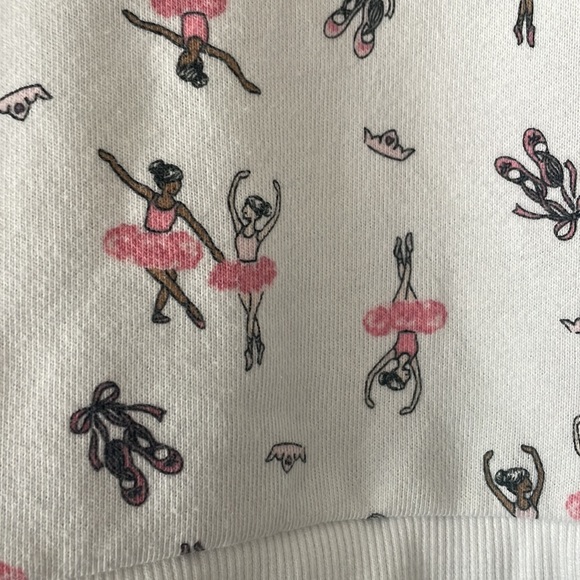 Janie and Jack Ballerina Print Sweatshirt - Picture 2 of 7